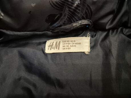 Zimna bunda h&m jednorozci 140, h&m,134