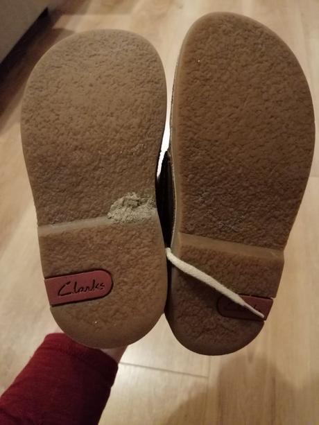 Kožené prechodné topánky, clarks,27