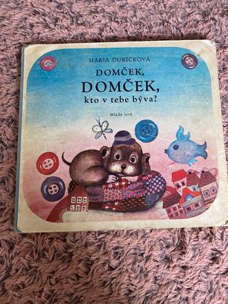 Retro staré leporelo domček domček kto v tebe býva,