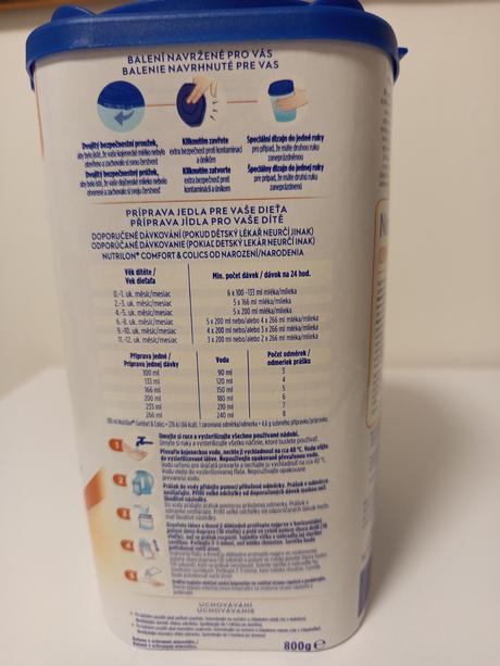 Nutrilon comfort & colics 800g, 