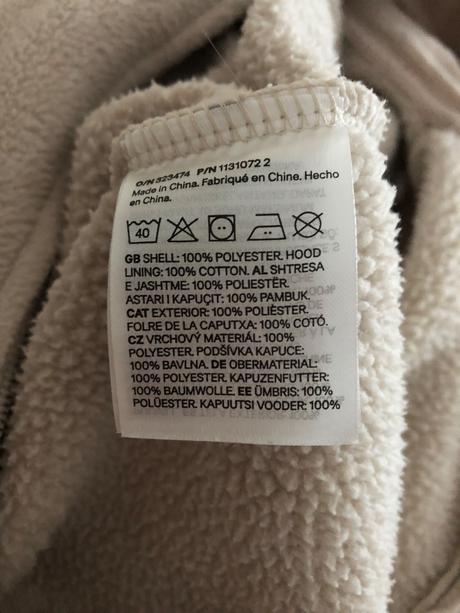 Macíkovský overal na prechod, h&m,68