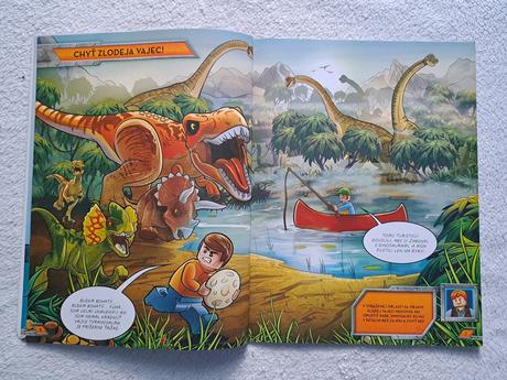 Lego kniha aktivít "jurský svet", 