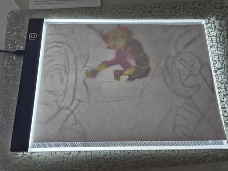 Podsvietená doska na kreslenie,