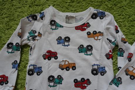 Pyžamo s autíčkami, h&m,98