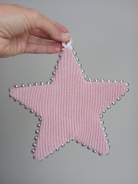 Vianočná hviezda - ružovo strieborná, 