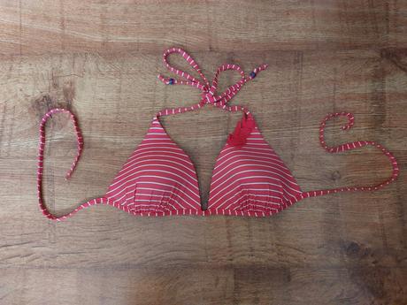 Červené pásikavé plavky veľ.m - reserved, reserved,m