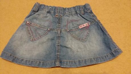 Riflová suknička, h&m,98
