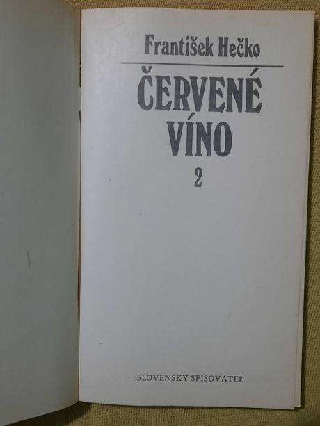 František hečko - červené víno 1, 2, 3, 