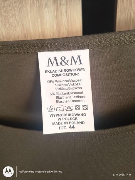 Olivovo zelené šaty, 44