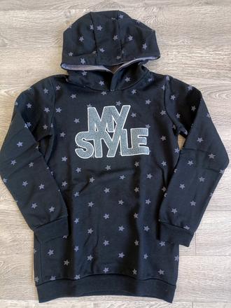 Predĺžená mikina 134-140 / na 8-10 r. - výborný st, 134