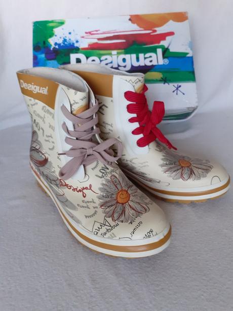 Dámske nízke farebné gumáky desigual č.41/č.42, desigual,41
