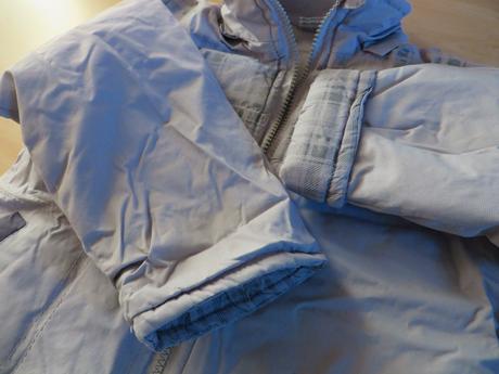 Svetlomodrá zimná bundička - veľ. 86/92, 86