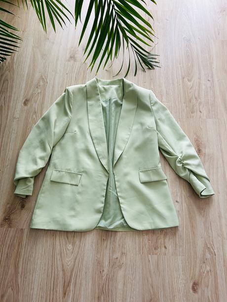 Štýlové mentolové sako green apple, pc 50 eur,
