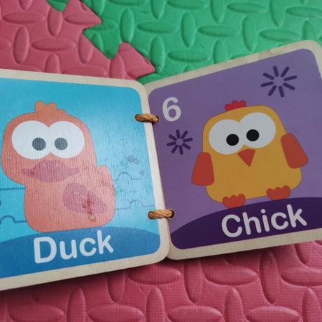 Drevená kniha pre drobca,