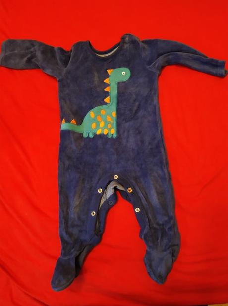 Modrý zamatový overal značky f&f, veľkosť 3-6 m, f&f,68