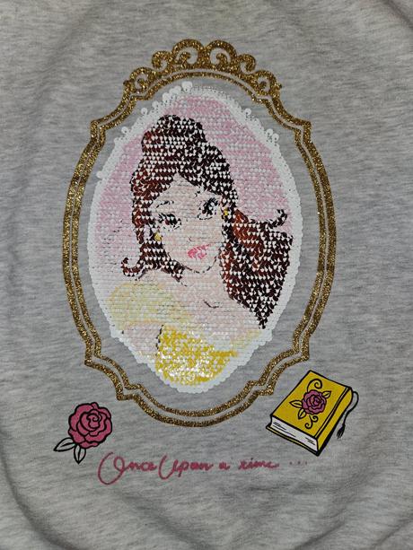 Mikina z rozpravky kraska a zviera s meniacim obra, h&m,122