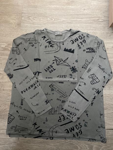 Tričko s dlhým rukavom zara, zara,s