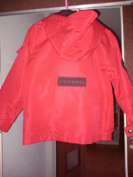 Červená jarná bundička 122 reserved, reserved,122