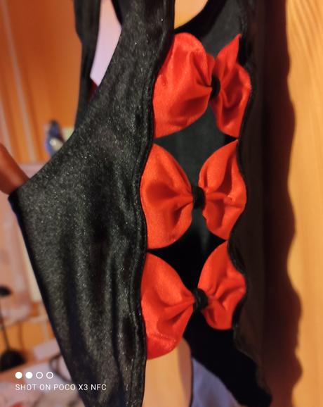 Detské celé plavky rotter s mašličkami, 128