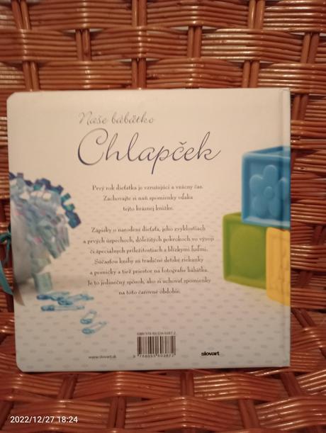 Kniha/album "naše bábätko chlapček", 
