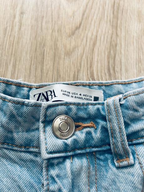 Skvelé rifľové bermudy značky zara, zara,s