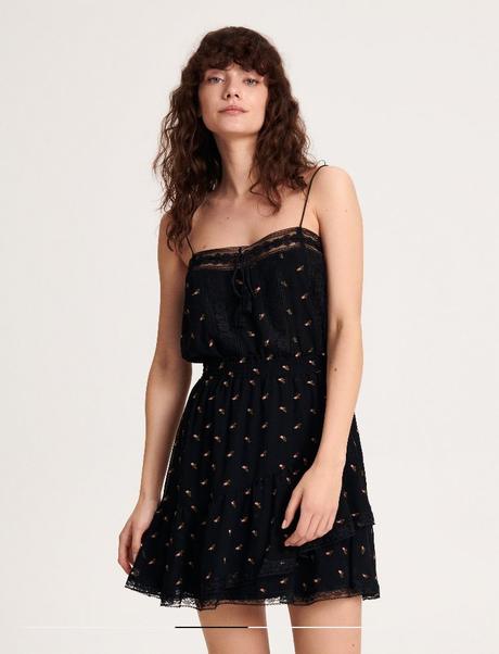 Čipkovaná sukňa s kvetmi, reserved,m