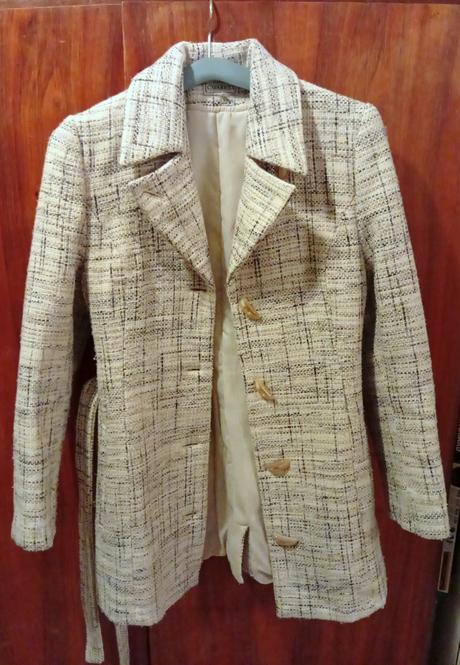 Dievčenský kabát s opaskom, m