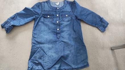 Riflové šaty, h&m,86