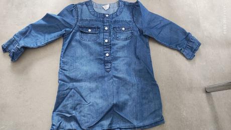 Riflové šaty, h&m,86