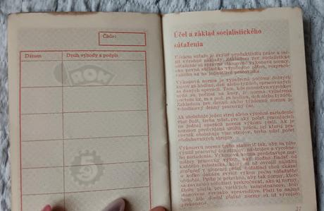 Knižka úderníka roh r.1950, 