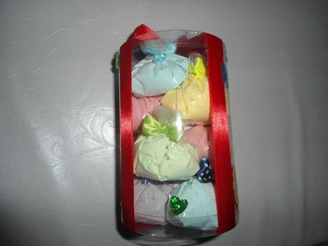 10x šumivý púder v darčekovom balení, 