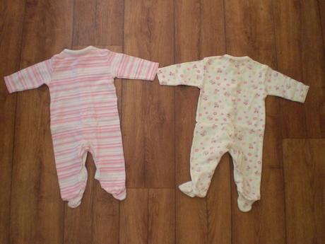Dievčenské pyžamká 0-3 mesiace nenosené 1,5 eur/ks, f&f,56