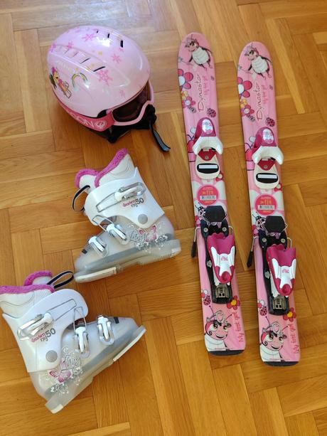 Lyziarsky dievčenský set, dynastar,80-89 cm