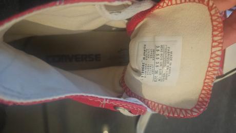 Plátené červené tenisky coversy, converse,36