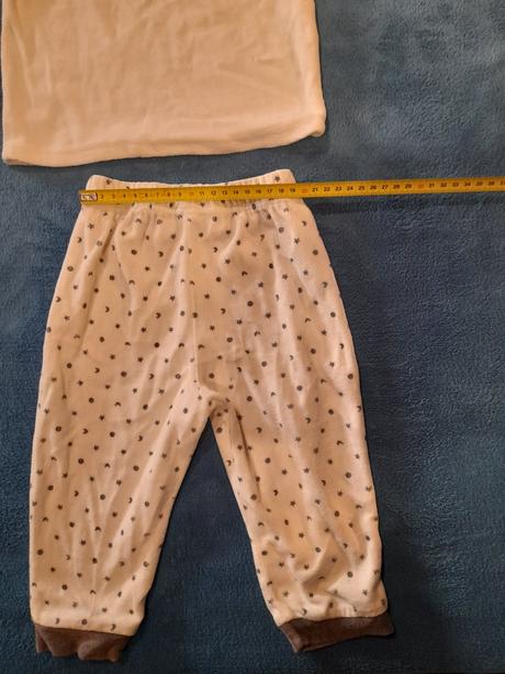 Teplé velúrové pyžamko, baby club,86