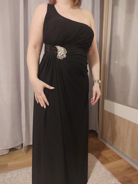 Čierne spoločenské šaty, xl