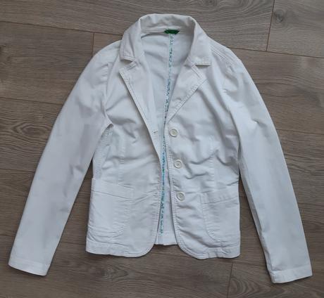 Biele sako, benetton,s