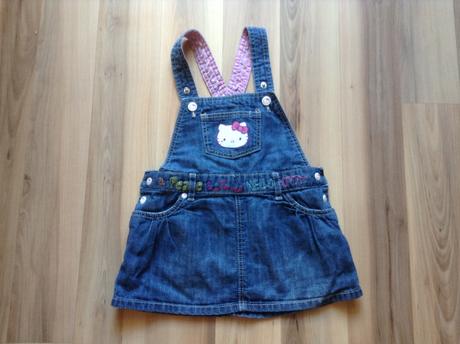 Rifľové šaty hello kitty, 80/86, 9-12-18m, h&m,80