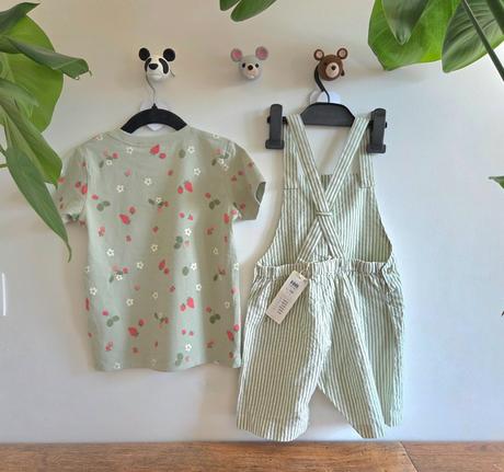 Lindex 104 set trakáče a tričko jahody, lindex,104