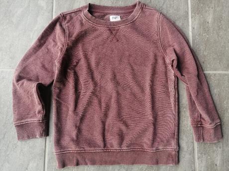 Mikina bordová faf v116 vypratý vzhľad, f&f,116