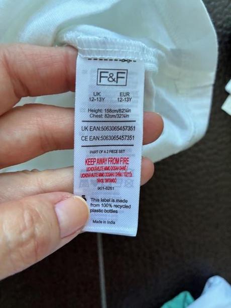 Bavlnené tričko na spanie vel.12-13r., f&f,158