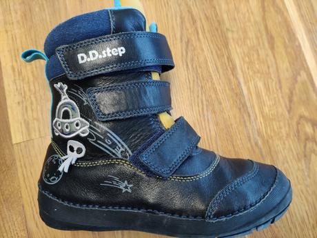 Zimné kožené topánky, d.d.step,31