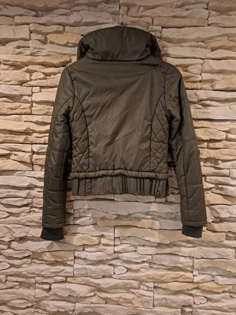 Prechodná khaki bunda, kenvelo,xs