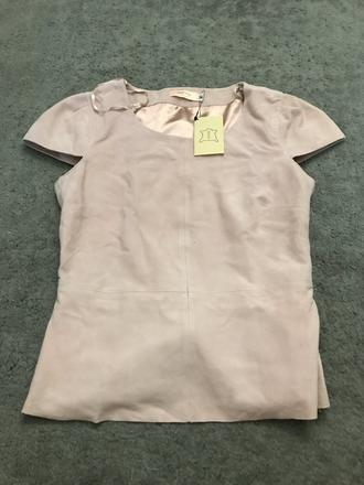 Dámsky luxusný kožený top sienna, 34 / xs