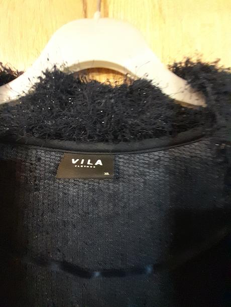 Kardigan/sveter tmavomodrý trblietavý, xl