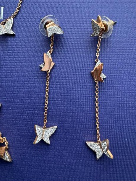 Swarovski - set s motýľmi, swarovski