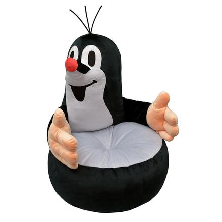 Plyšová sedačka pre deti krtko,