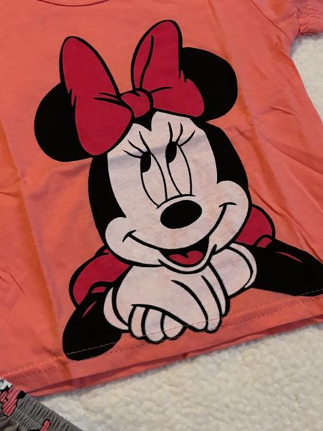 Dvojdielny bavlnený set minnie mouse, 86 / 92