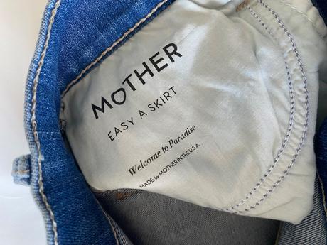 Mother - džínsová sukňa, s