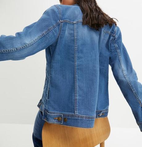 Džínsová bunda, strečová, bonprix,46